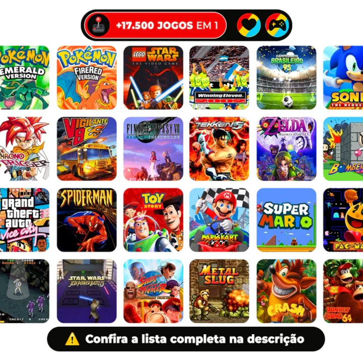 Game Portátil R36S™ Original - 30 mil Jogos de 20+ Consoles  + Case em couro [ PROMOÇÃO ZERA ESTOQUE ]