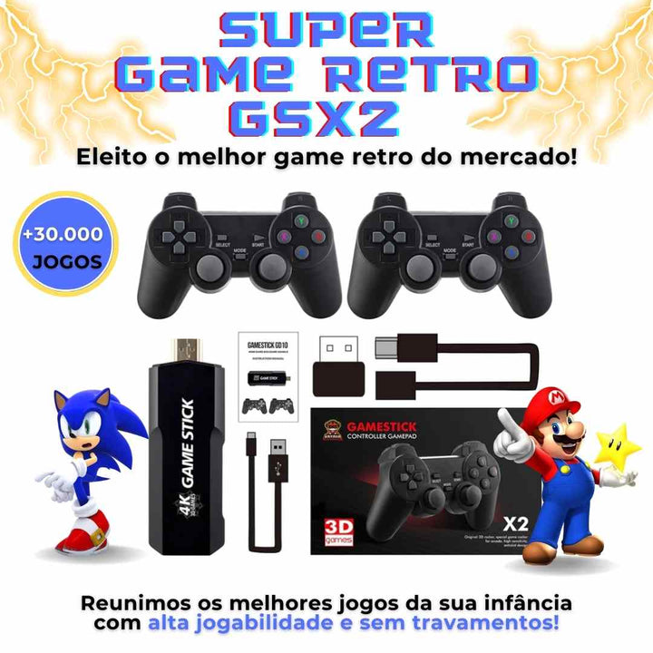 Super Game GSX2- Prime + 1800 canais integrado